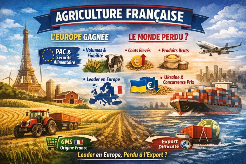 📊 Agriculture française : comment la France est devenue leader en Europe… et pourquoi elle a perdu ses marchés à l’export