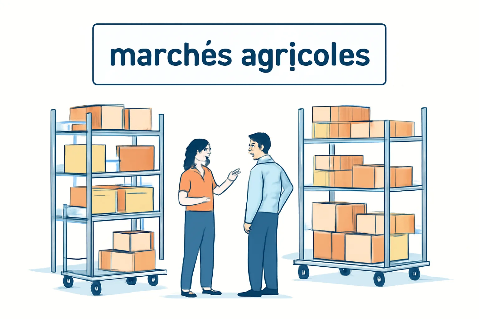 marchés agricoles volumes hausse prix sous