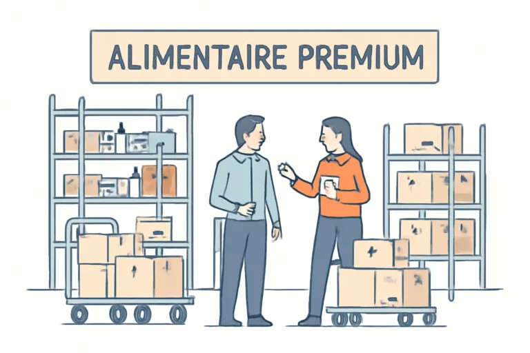 Rayon de produits alimentaires premium en GMS mettant en avant la qualité comme levier de différenciation - alimentaire premium gms