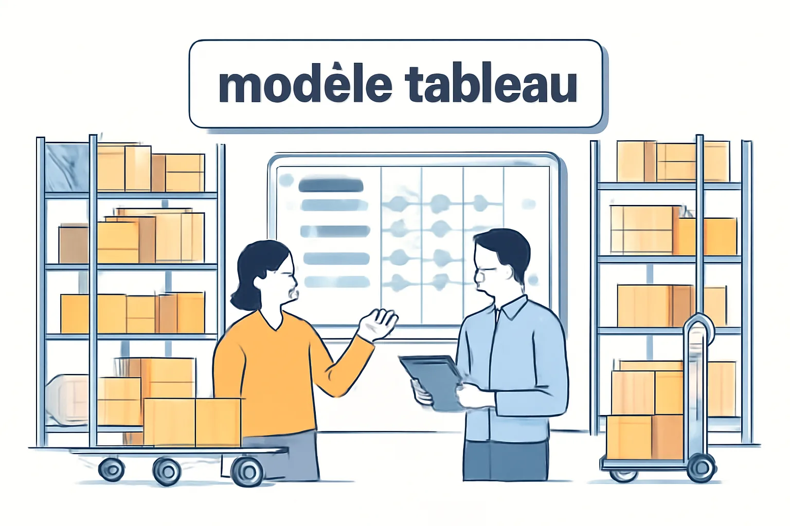 Modèle tableau bord mensuel chef rayon : guide pratique 2026