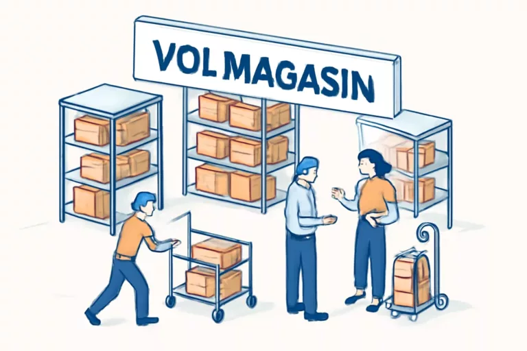 Vol magasin actions concretes 7 étapes : guide pratique 2026